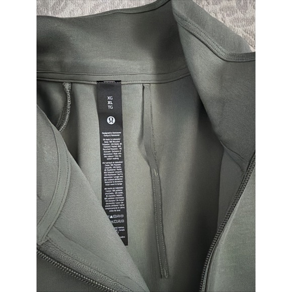 NWT Lululemon Smooth Spacer Quarter Zip Willow Leaf Mens Size Large LM3GN0S - Picture 2 of 7